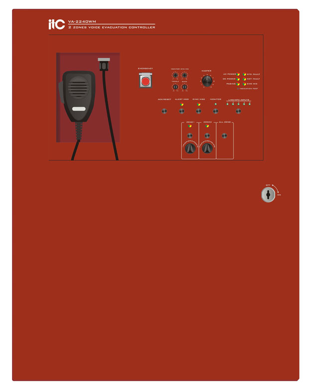 BỘ ĐIỀU KHIỂN TIẾNG NÓI KHẨN CẤP 2 VÙNG A-2240WM