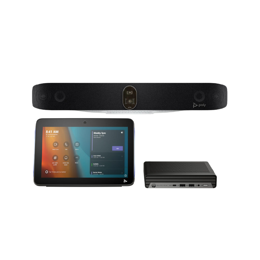 Bộ Thiết Bị Cơ Bản Poly Studio G9 Plus dành cho Microsoft Teams Rooms, Đi Kèm Poly Studio V72*